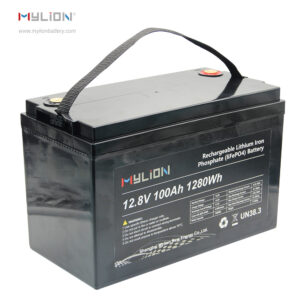 Mylion 12.8V100Ah Life PO4 Battery Lead-Acid Battery Replacement Battery For Boats/Solar Battery/UPS 