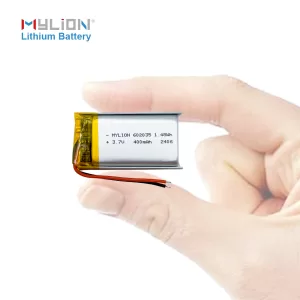 Mylion 602035 3.7V 400mAh LiPo Battery High Cycle Life with Safety Protection