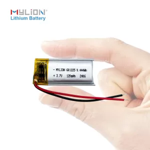 3.7V 120mAh LiPo Battery 601225 for Bluetooth and Consumer Electronics