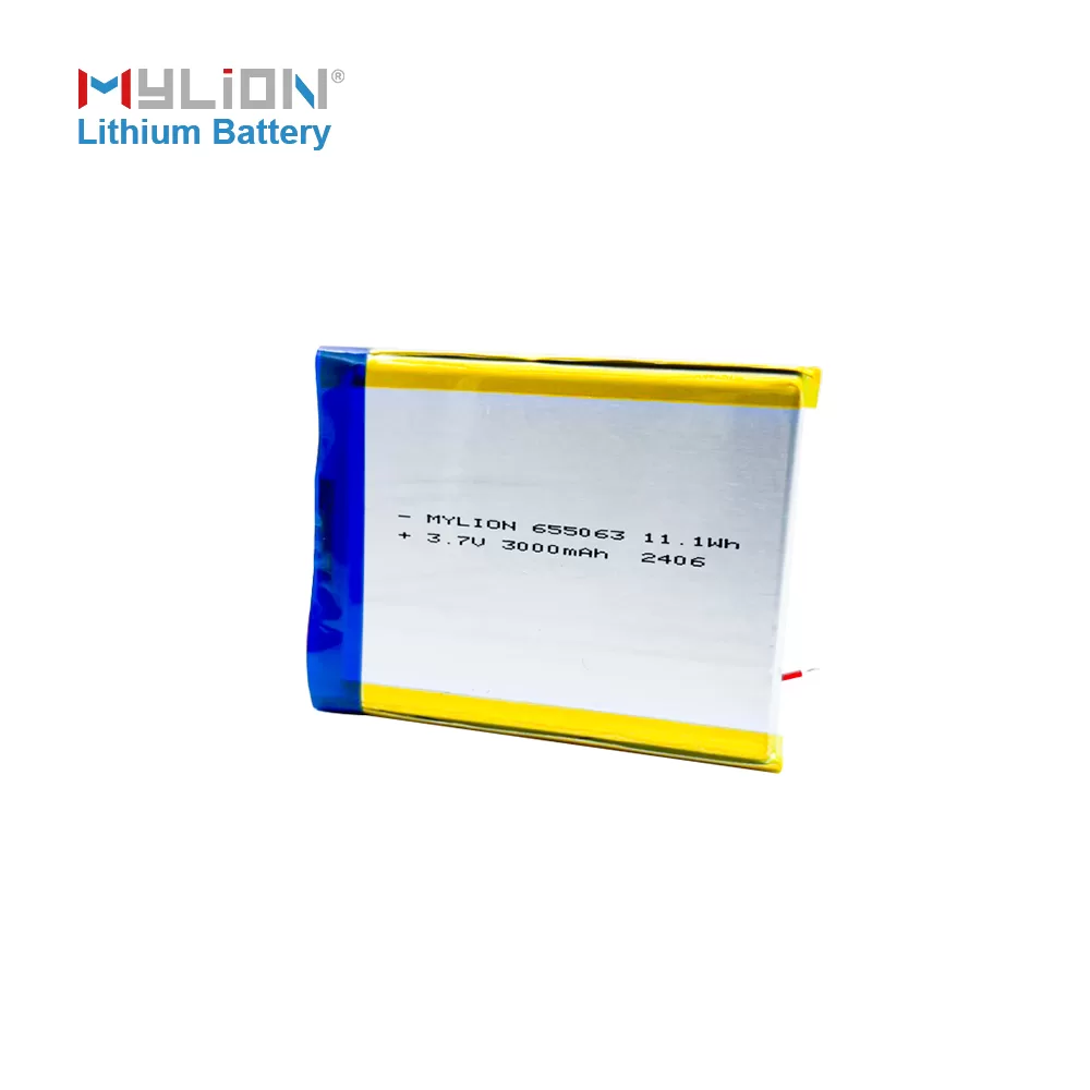 Lithium Polymer Battery 3.7V 3000mAh Model 655063