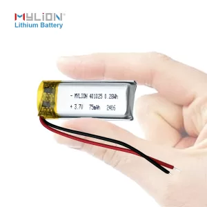 3.7V 75mAh 401025
