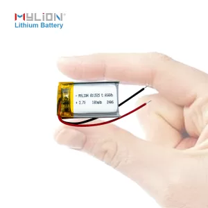 Slim Silver 601525 3.7V 180mAh LiPo Battery for Compact Bluetooth Devices