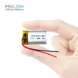 3.7V 240mAh Lithium Polymer Cell with Overcharge & Short Circuit Protection