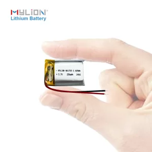 Mini 3.7V 250mAh LiPo Battery for Smart Wearables and Portable Electronics