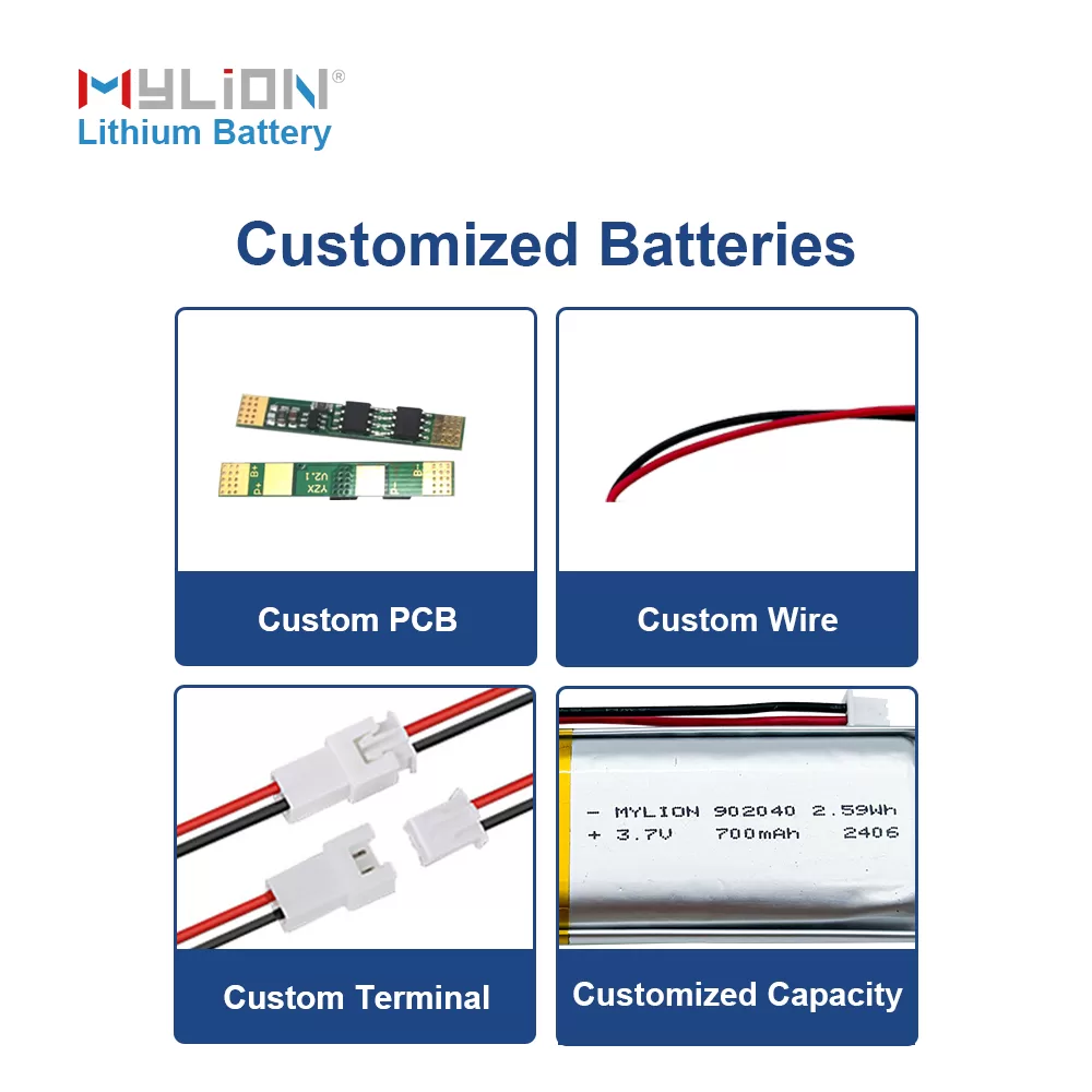 3.7V 700mAh 902040 2