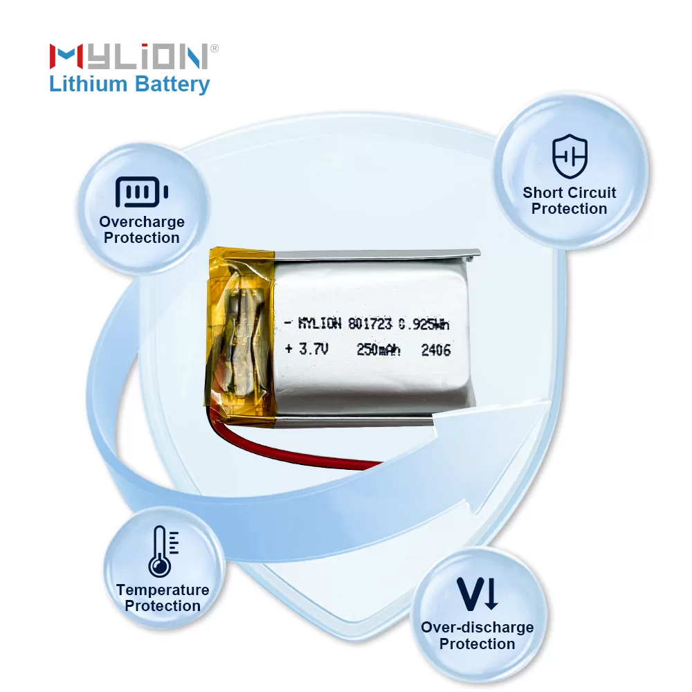 Mini 3.7V 250mAh LiPo Battery for Smart Wearables and Portable Electronics - Image 3