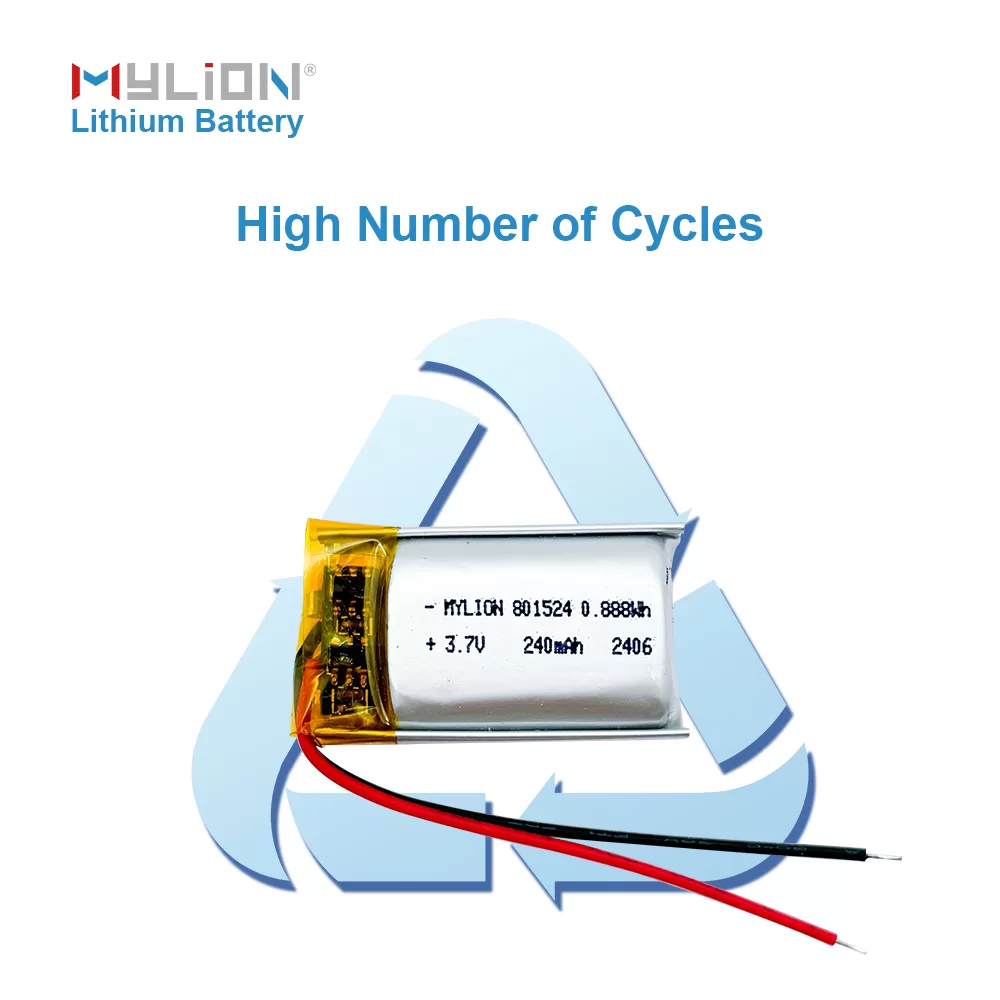 3.7V 240mAh Lithium Polymer Cell with Overcharge & Short Circuit Protection - Image 4