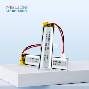 3.7V 380mAh Lithium Polymer Battery with JST or Molex Connector Options