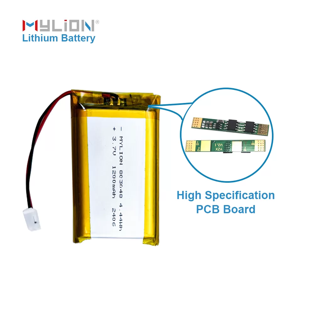 3.7V 1200mAh  803048