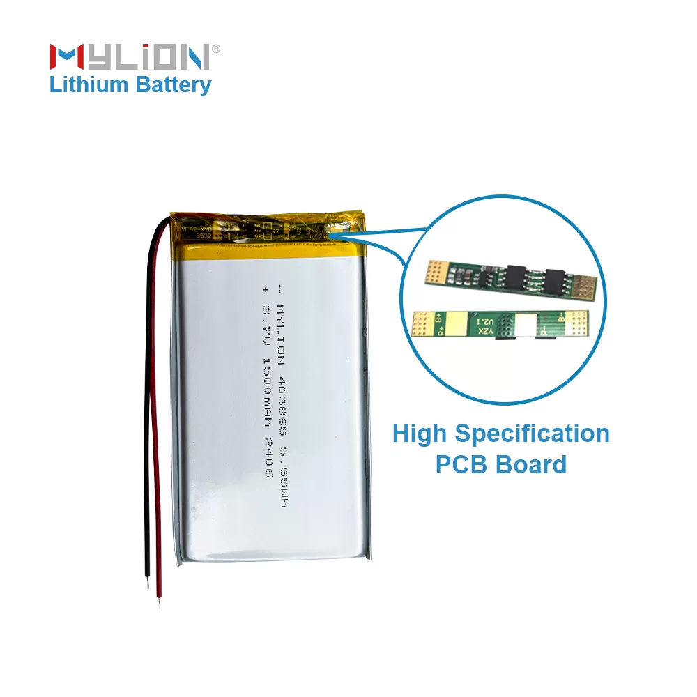 3.7V 1500mAh 403865 5