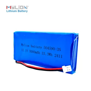 High-Performance 11.1V 3000mAh Lithium Polymer Battery | Blue PVC Case | Ideal for Bluetooth & Consumer Electronics