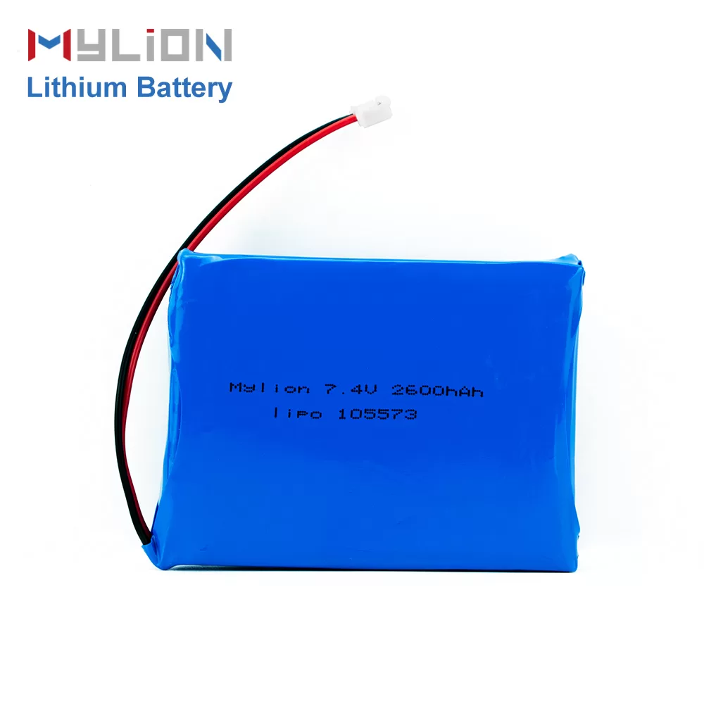 Mylion 7.4V 2600mAh Lithium Polymer Battery Blue PVC Case for Bluetooth and Consumer Electronics - Image 3
