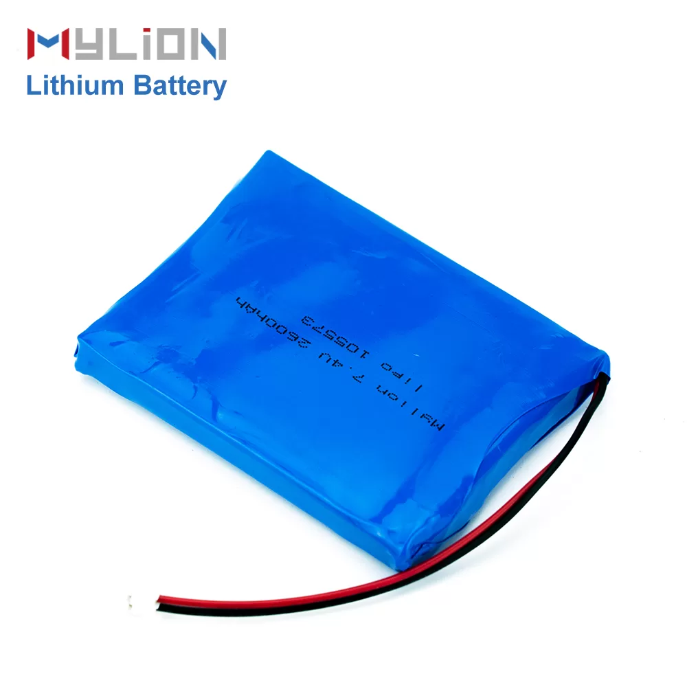 Mylion 7.4V 2600mAh Lithium Polymer Battery Blue PVC Case for Bluetooth and Consumer Electronics - Image 5