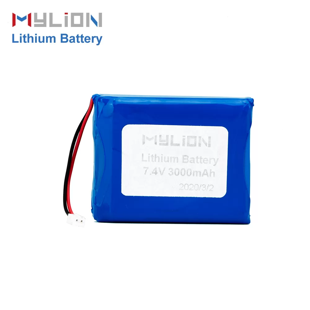Mylion 7.4V 3000mAh Lithium Polymer Battery Blue PVC Case for Bluetooth and Consumer Electronics - Image 3