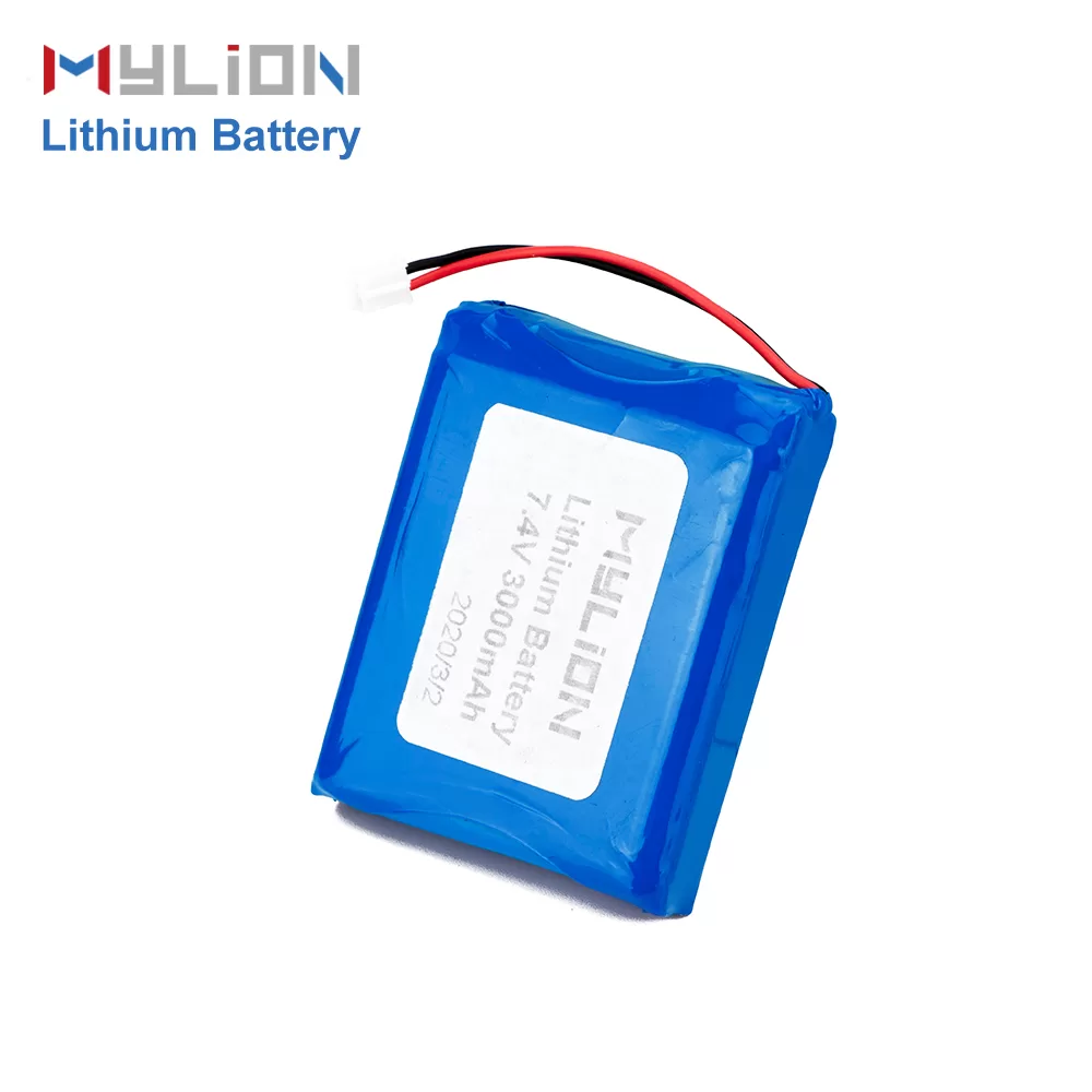 Mylion 7.4V 3000mAh Lithium Polymer Battery Blue PVC Case for Bluetooth and Consumer Electronics - Image 4