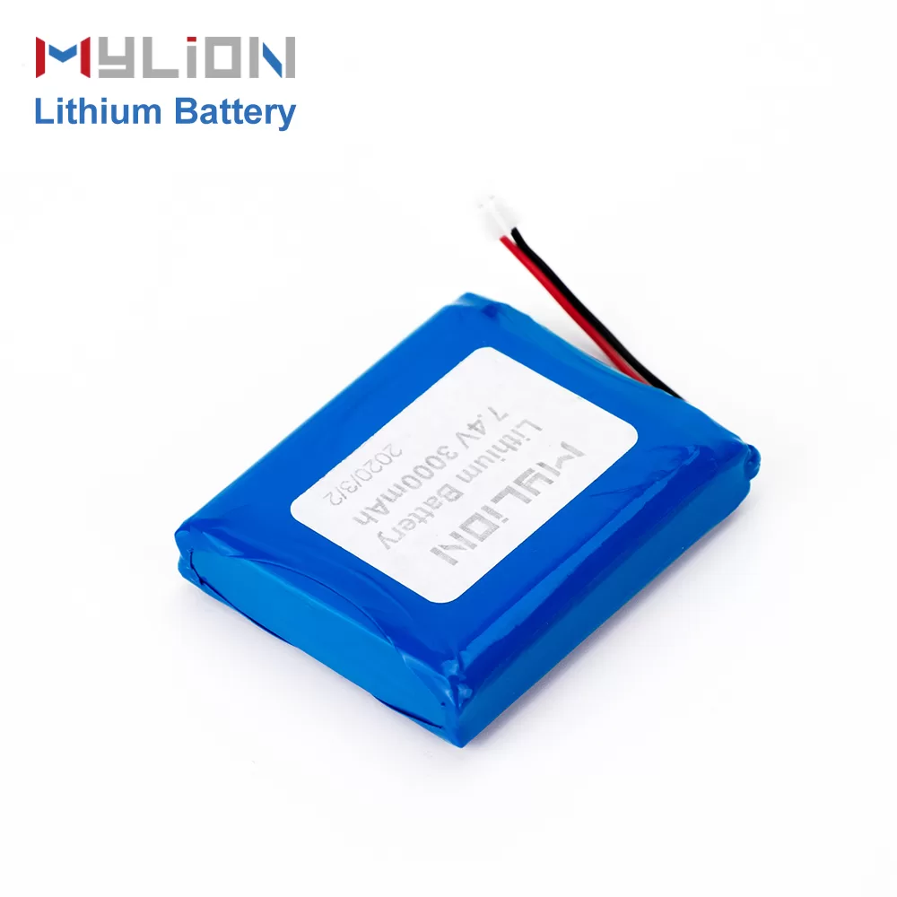 Mylion 7.4V 3000mAh Lithium Polymer Battery Blue PVC Case for Bluetooth and Consumer Electronics - Image 6
